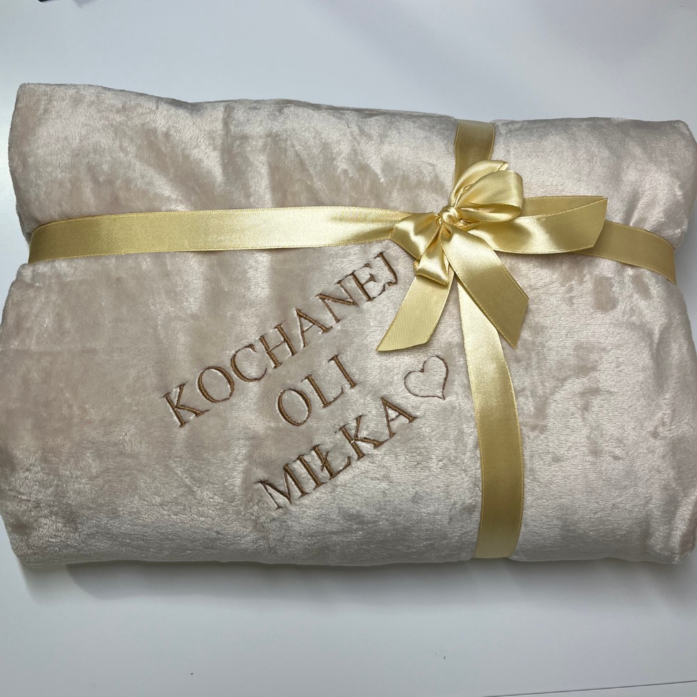 Kocyk Pańci - beżowy - obrazek 4
